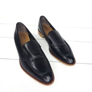 Everlane Women Loafer Black Leather Flat Slip On Shoes Size 8.5
